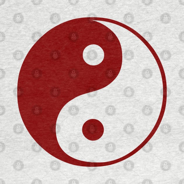 Red yin yang design by Made the Cut